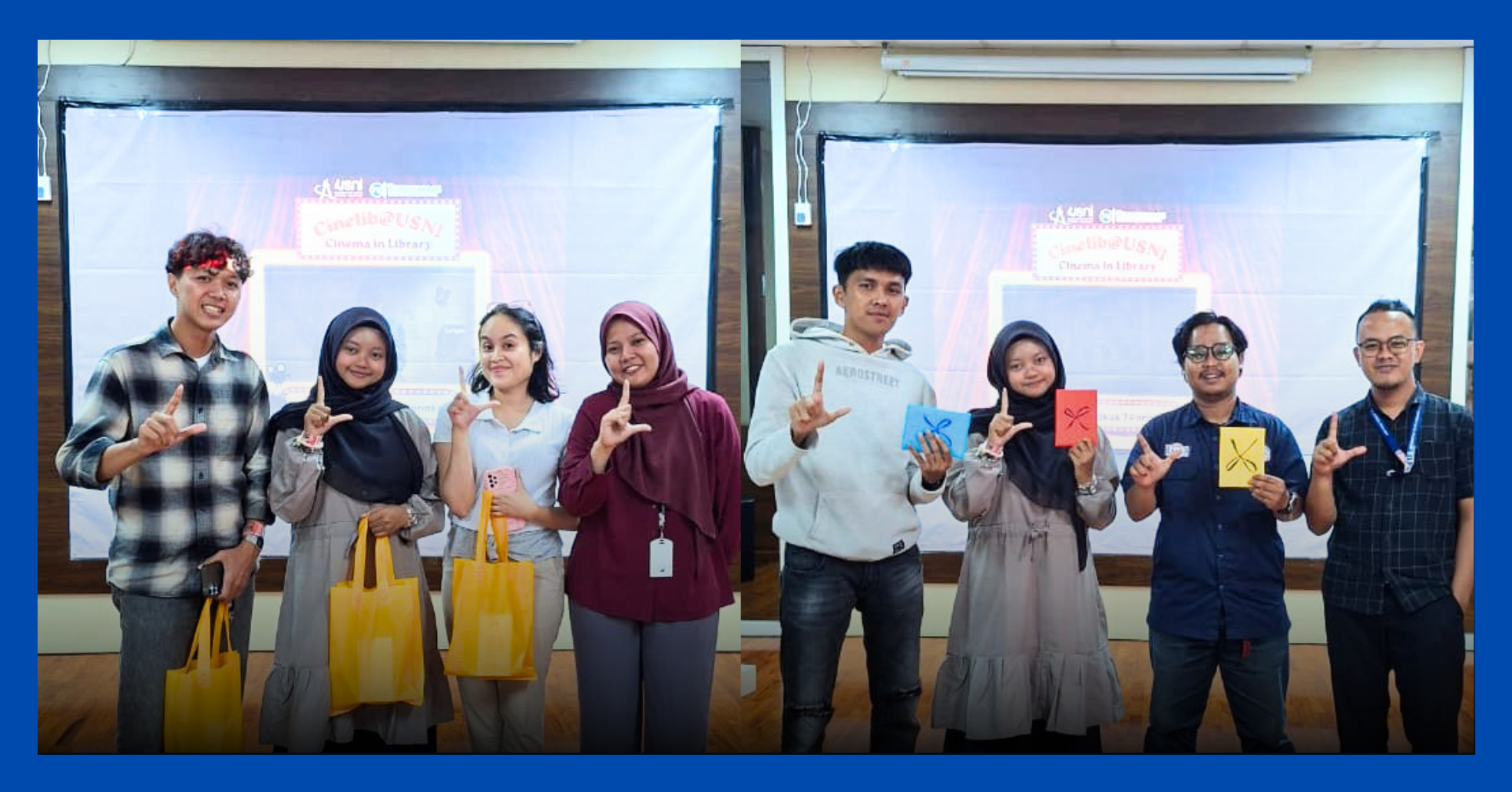 Perpustakaan USNI Gelar Cinelib, Hadirkan Nobar Film 1 Kakak 7 Ponakan